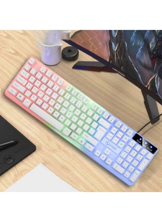 Li Magnesium TX35 Luminous Wired Keyboard Suspension Mechanical Feel Home Game Computer Keyboard USB Business Office-Color:Li Magnesium TX35 White Keyboard - pzsku/ZCB5FAA77231A43A8D922Z/45/1746216881/5f1b1198-5292-4fde-b76b-b03e67ff9204