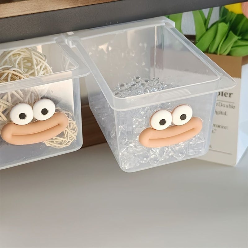 White 2 Piece Set Mini Drawer Box Under Desk Organizer Wall Mounted Adhesive Storage Holder For Paper Clips Pins Tape Multifunctional Plastic Back To School Supplies Desk Accessories For Home Organization - Image 4