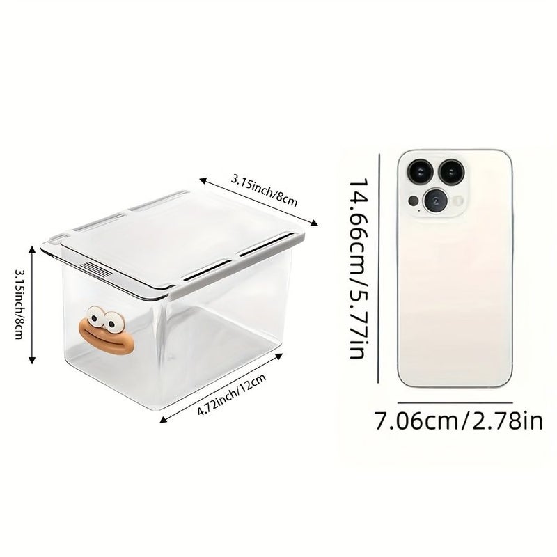 White 2 Piece Set Mini Drawer Box Under Desk Organizer Wall Mounted Adhesive Storage Holder For Paper Clips Pins Tape Multifunctional Plastic Back To School Supplies Desk Accessories For Home Organization - Image 3