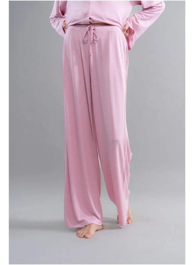 NeceSera Deep Pink Modal Flared Pajamas