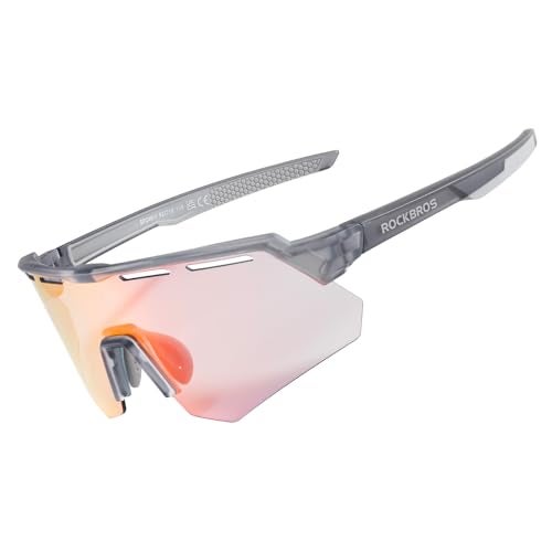 ROCKBROS Photochromic Cycling Glasses for Men Running Glasses for Women Mountain Bike Sunglasses - Image 1