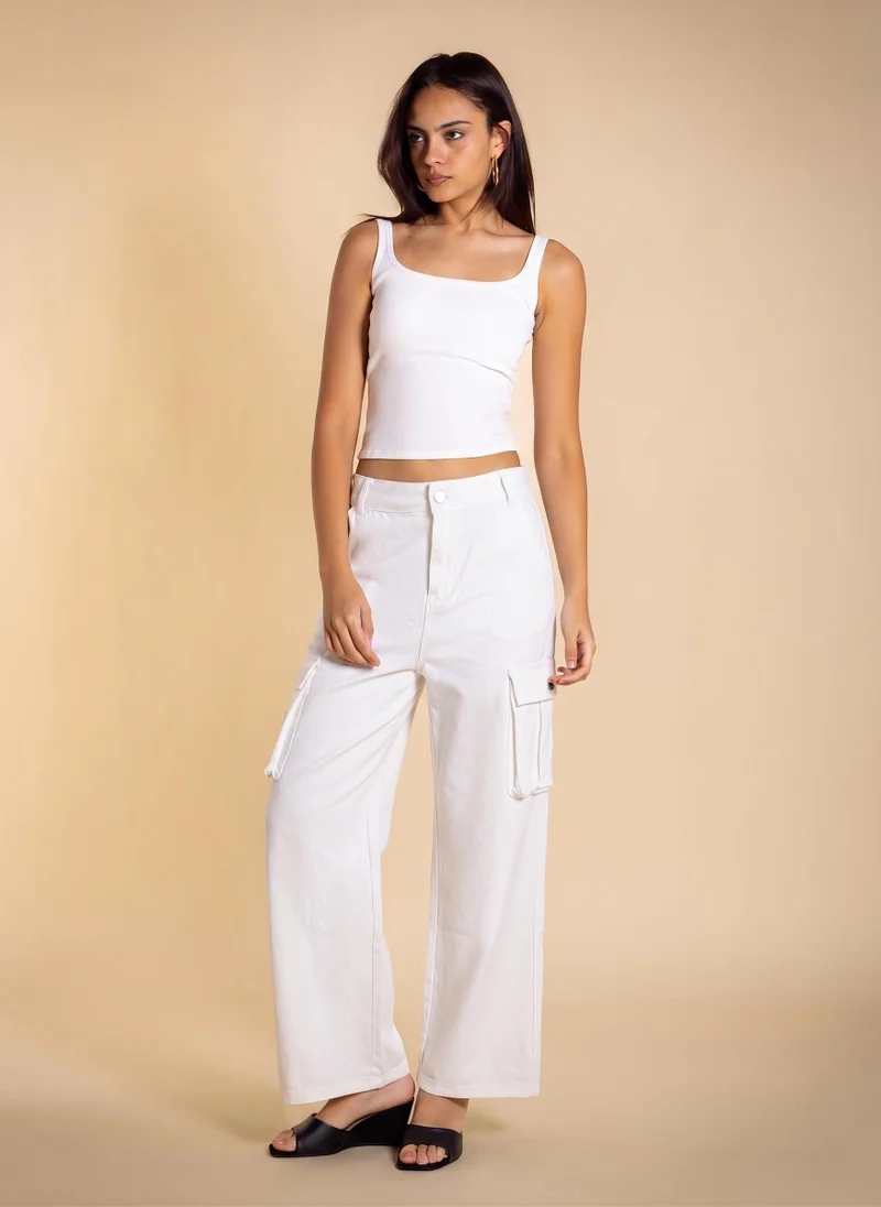 شايبس MID-WAIST CARGO TROUSERS