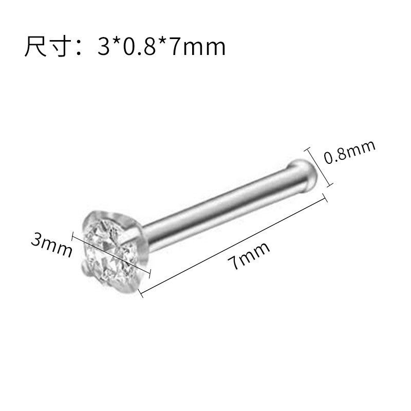 Disposable Piercing Gun Tool Kit with Nose Studs and Rings - Image 3