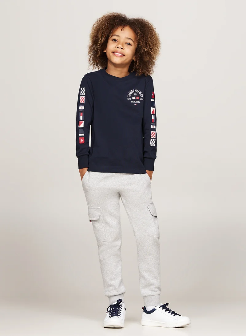تومي هيلفيغر Kids Embroidered T-Shirt