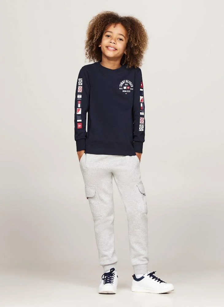 تومي هيلفيغر Kids Embroidered T-Shirt
