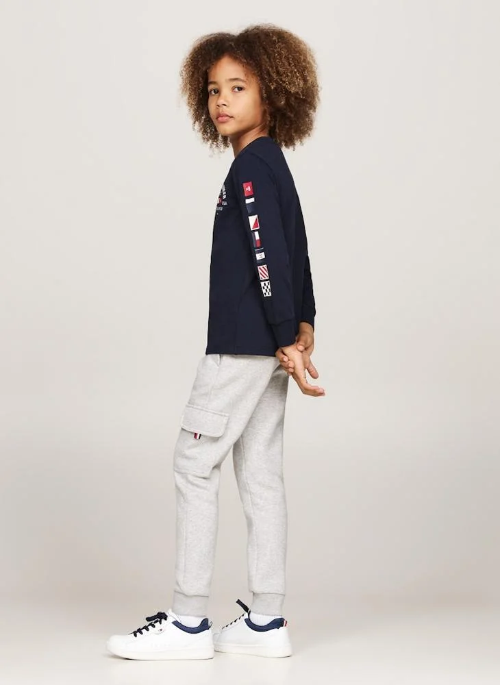 تومي هيلفيغر Kids Embroidered T-Shirt