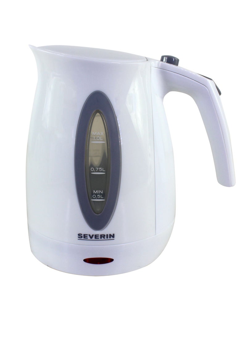 Severin Electric kettle 1 liter 1000w white/grey - Image 1
