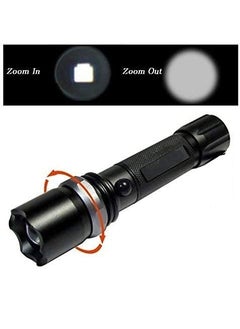 GETZET GETZET Electric Torch Ultra Bright Zoomable 3 Mode Rechargeable Industrial Security Purpose Metal Torch Light high Power Long Distance for Camping Hiking Outdoor Use  - Image 4