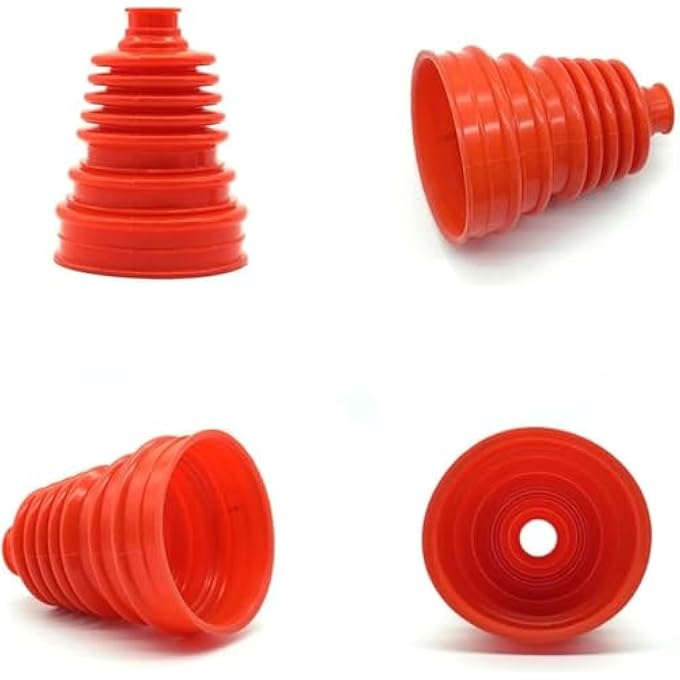 ريحني الورشة البيضاء 2PCS يونيفرسال سيليكون CV Vlocity CV Switch 5 بوصة 125130 مم ارتفاع 2 حذاء مع 8 قطع من الفولاذ المقاوم للصدأ اللون الأحمر - Image 4