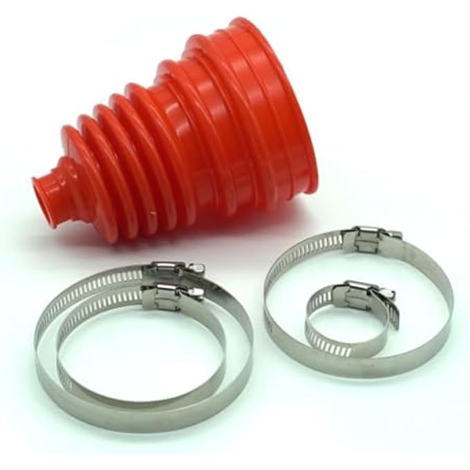 ريحني الورشة البيضاء 2PCS يونيفرسال سيليكون CV Vlocity CV Switch 5 بوصة 125130 مم ارتفاع 2 حذاء مع 8 قطع من الفولاذ المقاوم للصدأ اللون الأحمر - Image 5