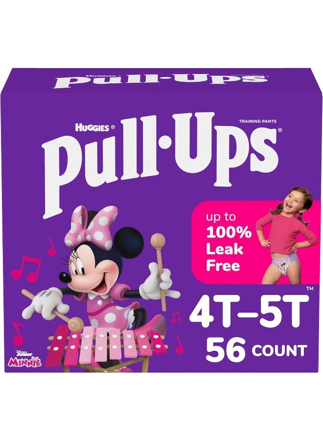 Pull-Ups Girls' Potty Training Pants Training Underwear Size 6, 4T-5T, 56 Ct - Image 1