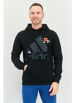 Adidas Men Sportswear Fit Long Sleeves Running Sweatshirt, Black  - Image 1