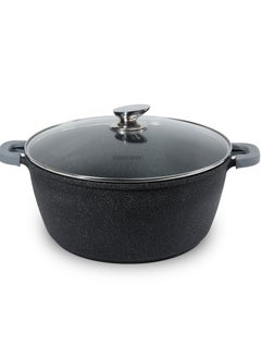 Homeway Premium 32cm Die Cast Aluminum Marble Casserole – Perfect for Large Meals,Long-Lasting & Scratch Resistant  - Image 2