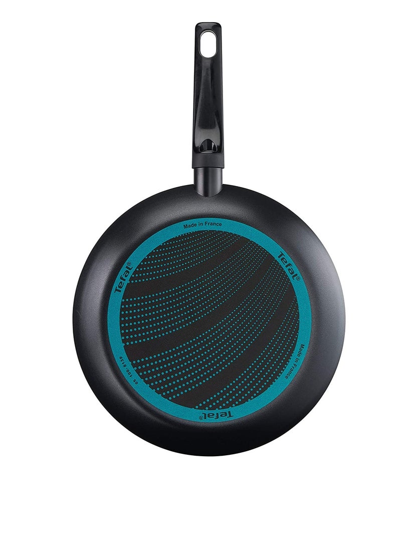 Tefal Cook 'N' Clean Non-Stick Frying Pan with Thermo-Spot, Aluminium, 24 + 28 cm black - Image 2