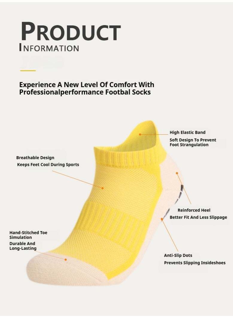 كنز جوارب كرة القدم الاحترافية للرجال (أنبوب قصير) مع لف جيد، وعدم الانزلاق، وامتصاص الرطوبة وإزالة الروائح الكريهة - Image 4