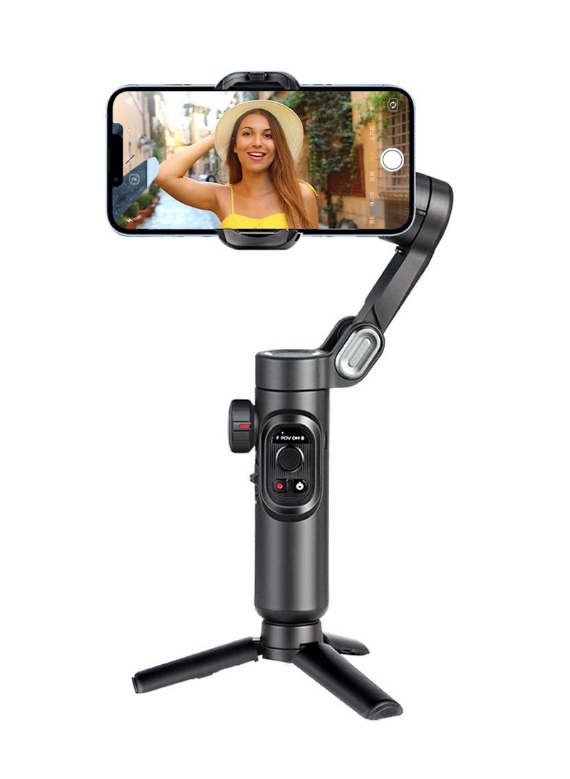 XE Phone Gimbal Stabilizer 3-Axis Smartphone Foldable Gimbal for iPhone Gimble with Focus Wheel TikTok YouTube Vlog Stabilizer for iPhone 15 14 13 12 Pro Max  Android - Smart XE - Image 2
