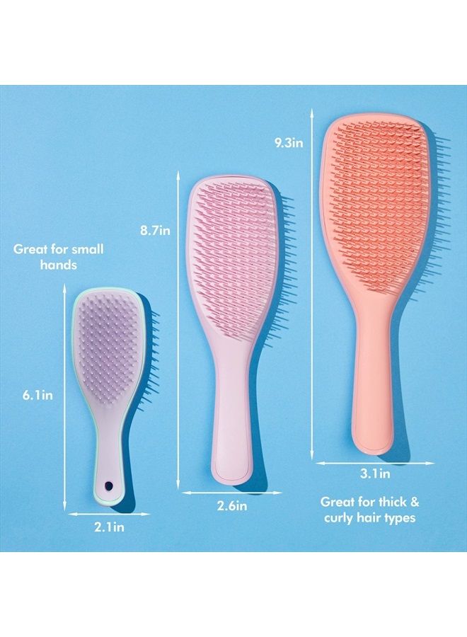 Tangle Teezer The Mini Ultimate Detangling Brush, Dry and Wet Hair Brush Detangler for Traveling and Small Hands, Wisteria Leaf - Image 4