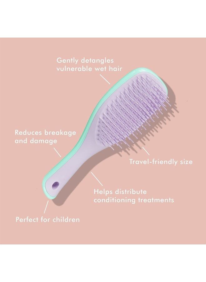 Tangle Teezer The Mini Ultimate Detangling Brush, Dry and Wet Hair Brush Detangler for Traveling and Small Hands, Wisteria Leaf - Image 2