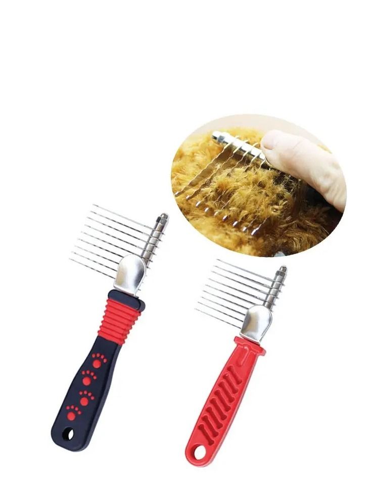 Altheqa 8 in 1 Pet Grooming Kit Pets Combs and Nail Scissors Pet Cleaning Grooming Products for Dogs Cats