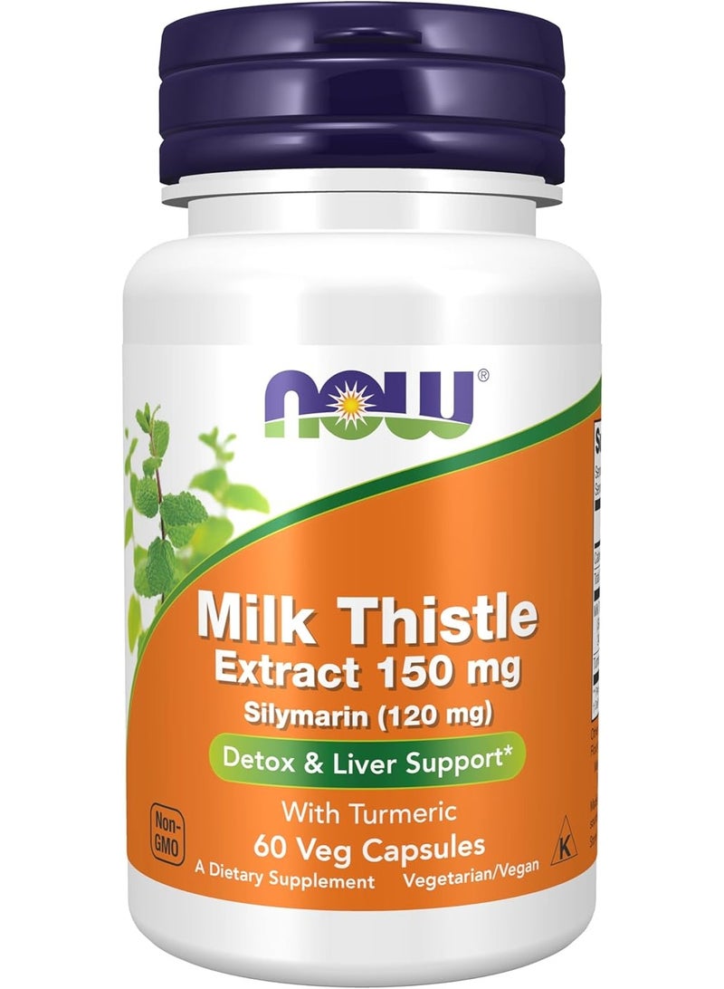 Now Foods - Silymarin Milk Thistle Extract 150 Mg. - 60 Vegetarian Capsules