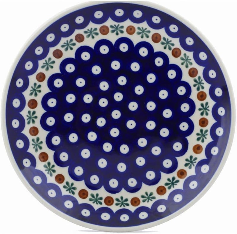 Polmedia Polish Pottery طبق حلوى بولندي أصلي بتصميم البعوض مصنوع يدويًا في بولسوافياك بولندا بواسطة سيراميكا أرتيستشنا شهادة الأصالة - Image 1