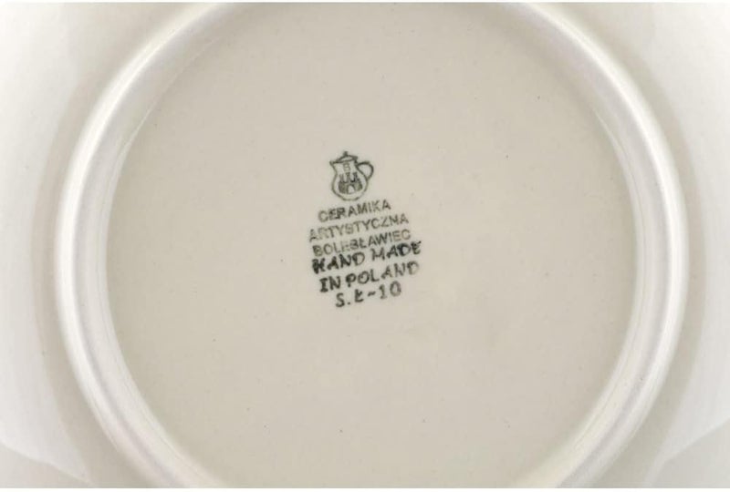 Polmedia Polish Pottery طبق حلوى بولندي أصلي بتصميم البعوض مصنوع يدويًا في بولسوافياك بولندا بواسطة سيراميكا أرتيستشنا شهادة الأصالة - Image 4