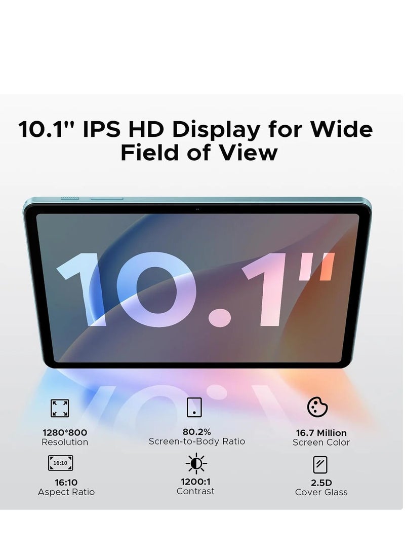 Doogee Tab A9  - WiFi, ROM:(3+9) 12GB, RAM: 64G, "10.1" Inch, HD Display, 6580mAh Battery, Android 15, Blue - Image 3