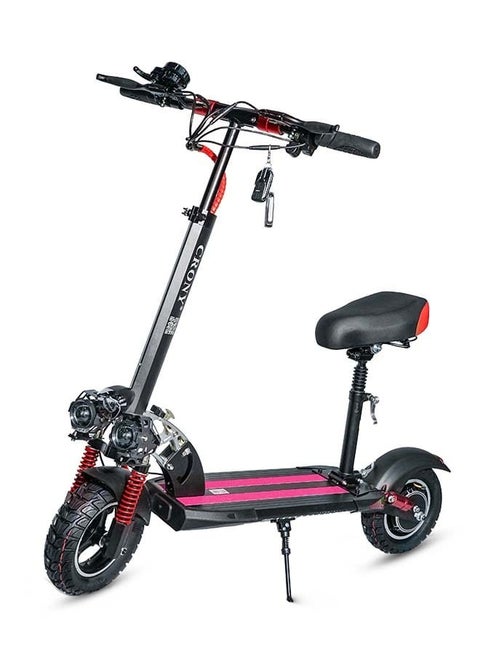 CRONY V10 Pro Fast Speed Electric Scooter for Adults Kids, Off-Road All-Terrain E-Scooter with 1200W Motor & Aluminum Frame, 20-40KM/H Speed, 120KG Max Load, Desert-Ready Design-Red