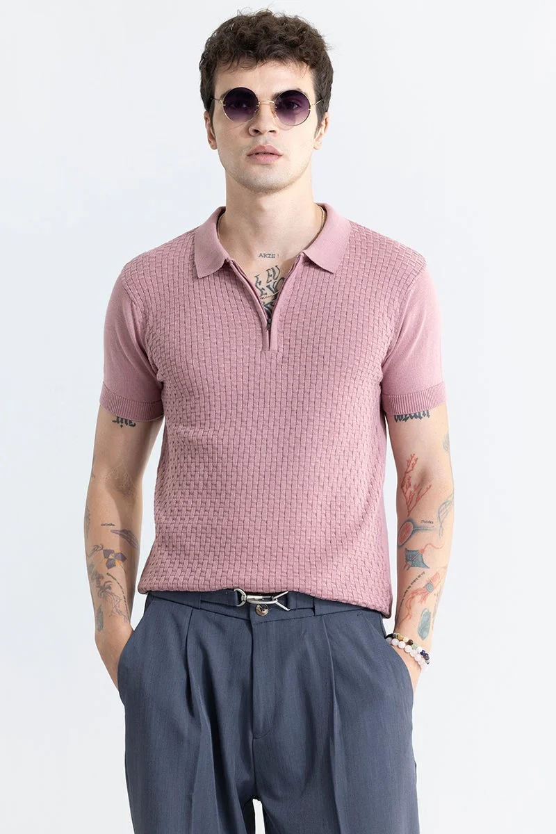 SNITCH Nova Mauve Polo T-Shirt
