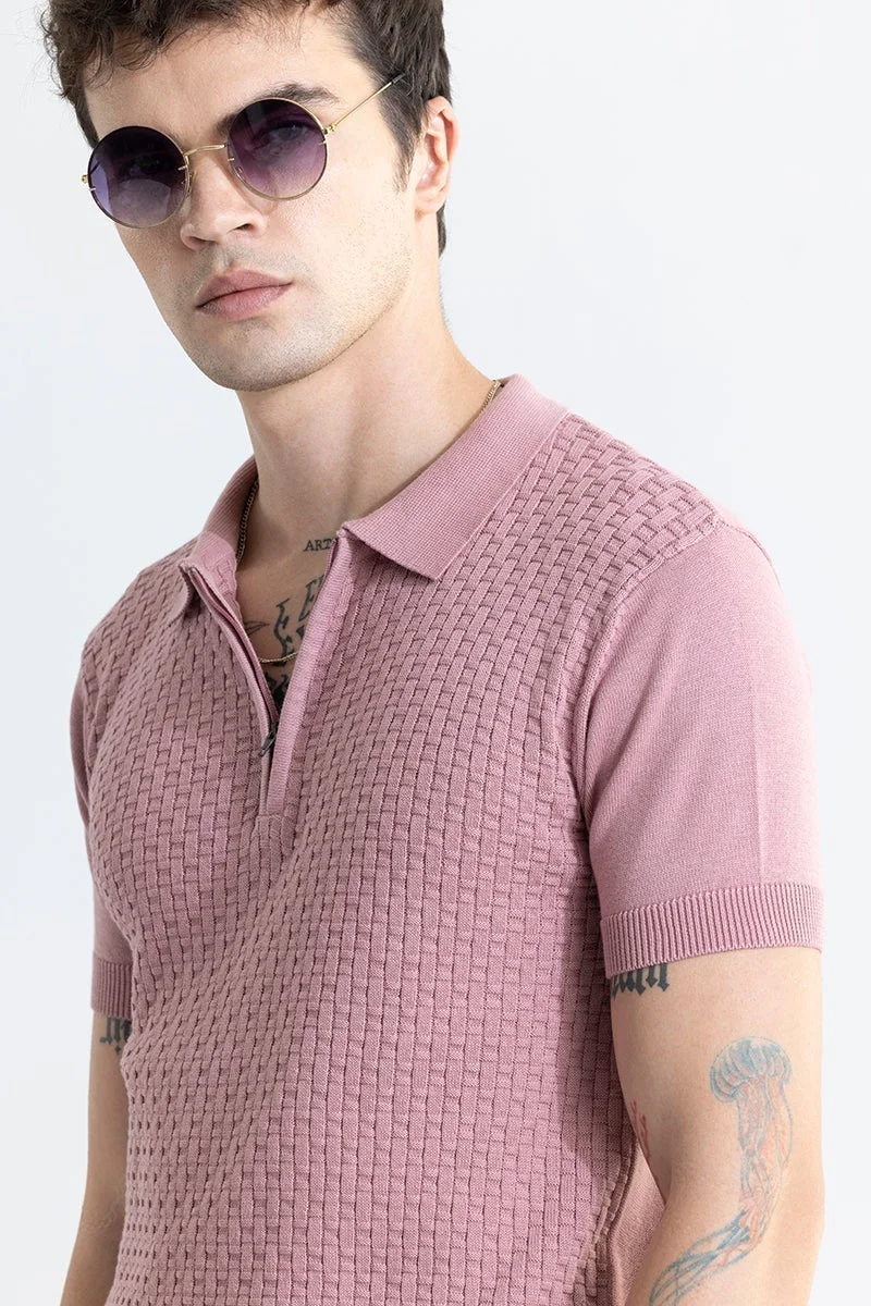 SNITCH Nova Mauve Polo T-Shirt