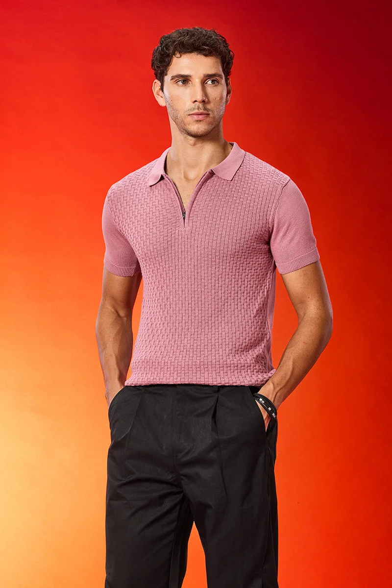 SNITCH Nova Mauve Polo T-Shirt