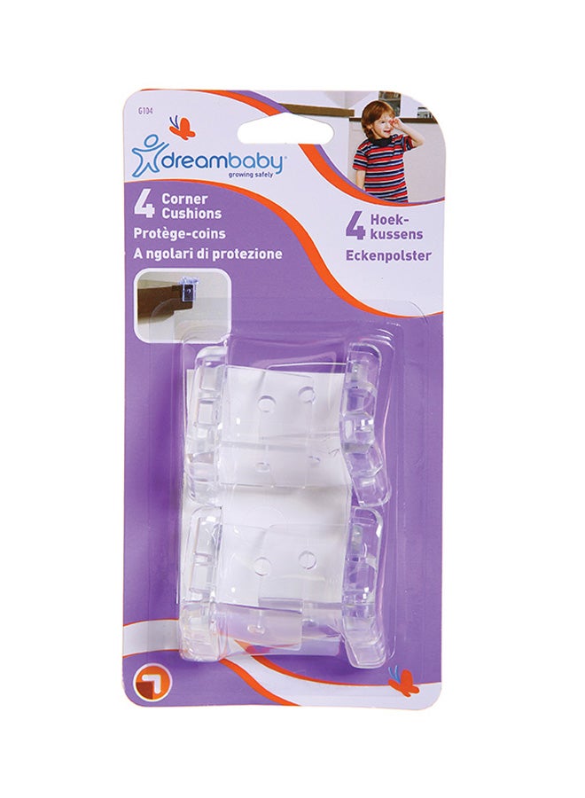 dreambaby Pack Of 4 Deluxe Corner Cushions, White - Image 3