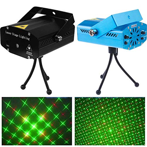 MLD MLD Diwali Mini Laser Projector Stage Lighting Sound Activated Laser Light for Party and DJ 6 Design Sound Activated  - Image 4