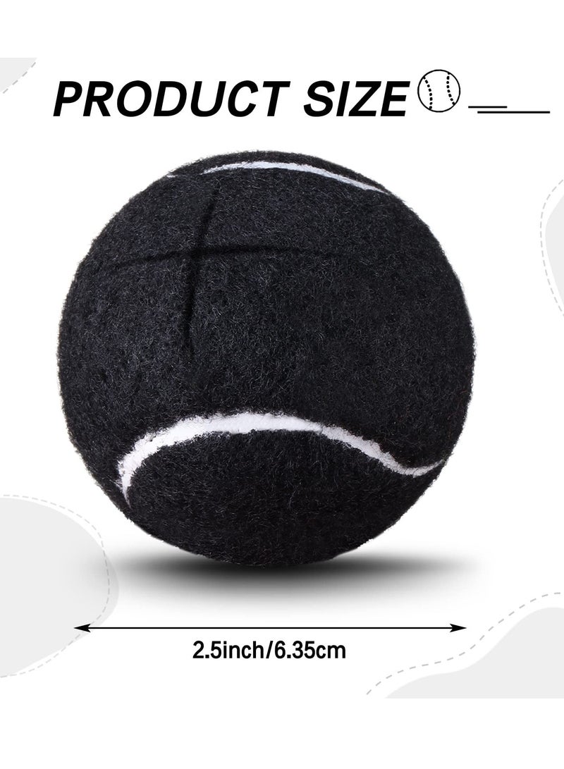 Generic 8 Pieces Precut Walker Tennis Balls  for Furniture Chairs Leg, Tennis Ball for Non Slip Rubber Glide Tennis Ball Coverings for Desks Stools Tables Floor Protector (Black) - Image 2