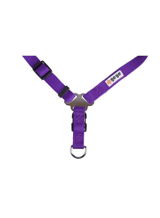GOGO Pet Products Comfy Nylon 5/8-Inch Adjustable Easy Pet Harness, Small, Purple - Image 4