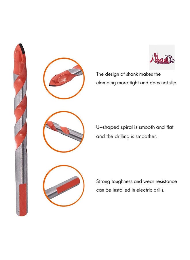 ABBASALI 10Pcs Ceramic Tile Drill Bit Set for Tile Brick Glass Plastic and Wood Concrete Drill Bit - 12mm - Image 2