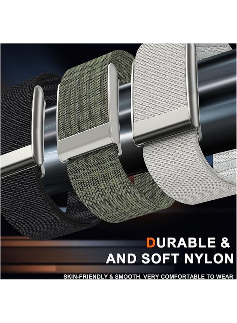 Aookay Stretchy Nylon Replacement Band Compatible For Whoop 5.0 Wearable Fitness Tracker Accessories Men & Women Fashion Adjustable Wristband Breathable, Comfortable & Easy to Use Strap (Starlight) - Image 4