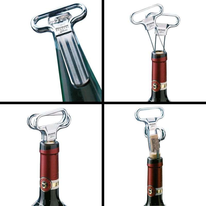 Westmark MONOPOL Germany Steel Two-Prong Cork Puller with Cover - Chrome - Image 3