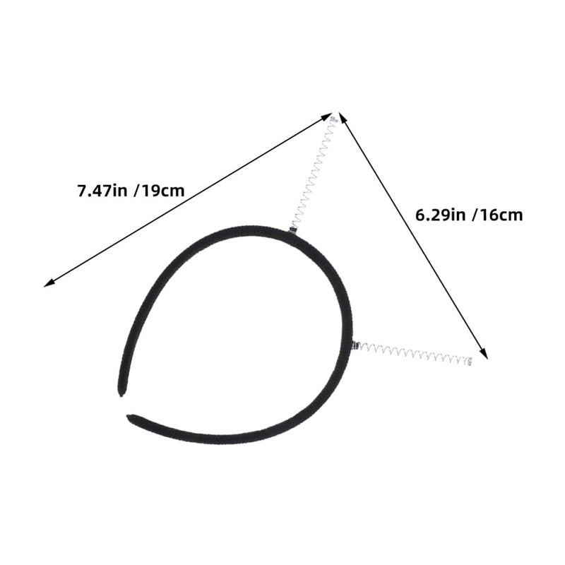 15pcs Black Elastic Spring Headbands DIY Hairband Making Kit For Women Daily Wear And Parties - Image 3