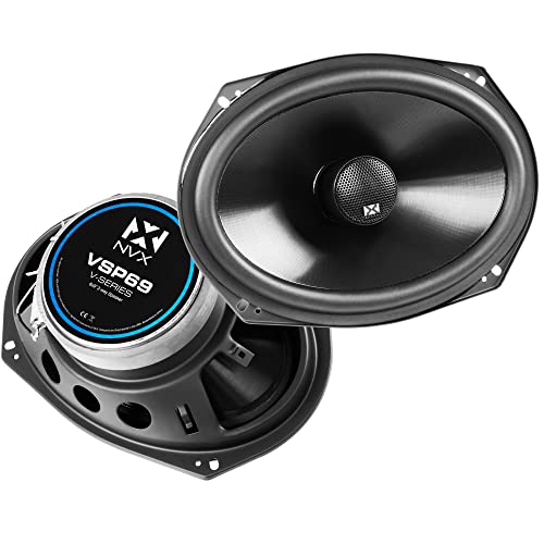 NVX® VSP69 6x9 Premium Car Speakers, 900W Max, 300W RMS, 2-Way Coaxial w/ 1" Silk Dome Tweeters & Built-in X-Overs, Easy to Install in Cars/Trucks/Doors (Pair) - Image 1