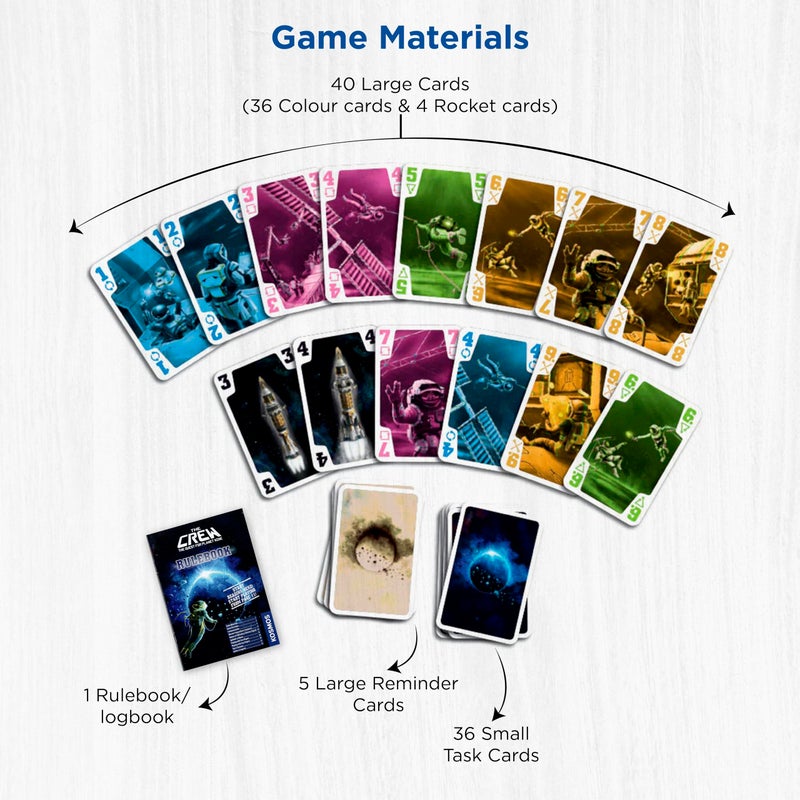 Thames & Kosmos ثيمز وكوسموس الطاقم - البحث عن الكوكب التاسع | لعبة ورق | الفائز بجائزة كينرسبيل ديس يارز | تعاونية | 3-5 لاعبين | أعمار 10+ | أخذ الحيل | 50 مستوى من الصعوبة | إعادة لعب لا نهائية - Image 3