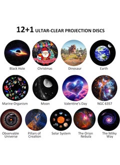 OTTAL Planetarium Starry Sky, RGB Night Light, Galaxy Projector, Realistic Starry Sky Night Light with 12 Movie Discs  - Image 2