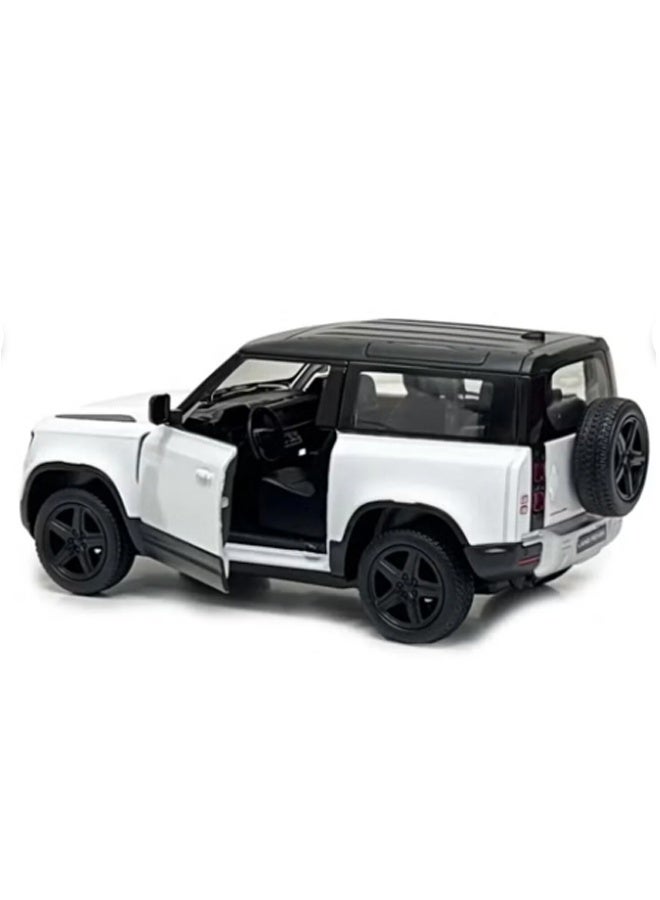 Kinsmart 1:36 Scale Door Openable Pull Back Action Land Rover Defender 90 Diecast Metal Alloy Toy Car - Image 3