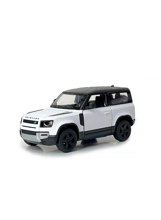 Kinsmart 1:36 Scale Door Openable Pull Back Action Land Rover Defender 90 Diecast Metal Alloy Toy Car - Image 1