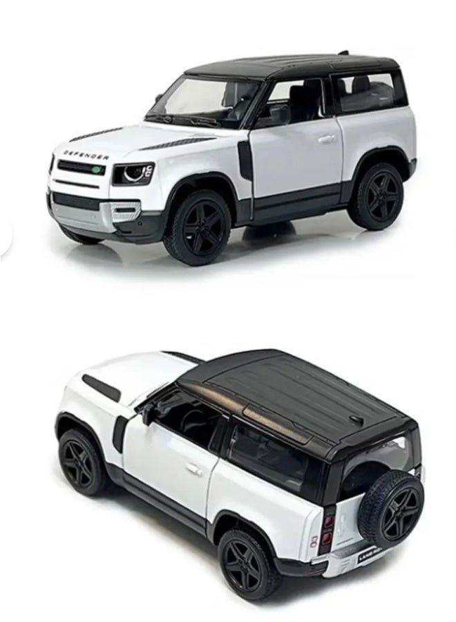 Kinsmart 1:36 Scale Door Openable Pull Back Action Land Rover Defender 90 Diecast Metal Alloy Toy Car - Image 4