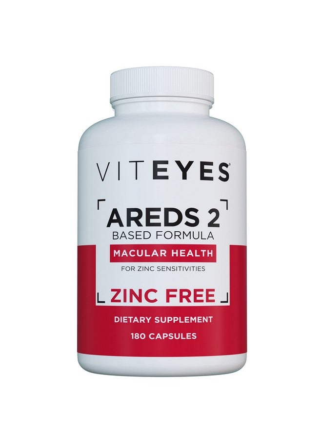 Viteyes Areds 2 Zinc Free Macular Support Natural Allergen Free Capsules With Vitamin E Vitamin C Lutein & Zeaxanthin No Zinc No Copper Eye Doctor Trusted Manufactured In The Usa 180 Ct  - Image 2