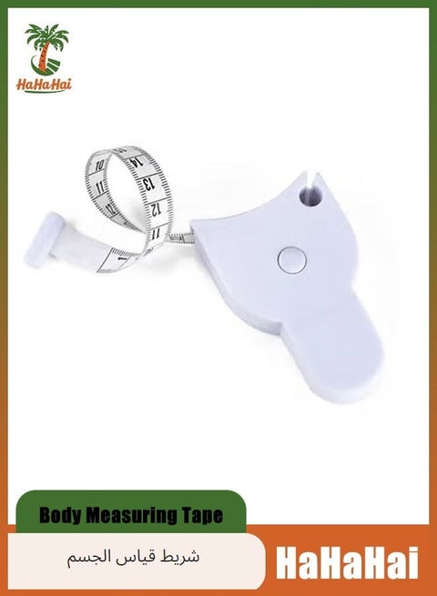 Body Measuring Tape, Accurate Waist Measuring Tape for Weight Loss, Handcrafts Tailor Automatic Telescopic Body Tape White
