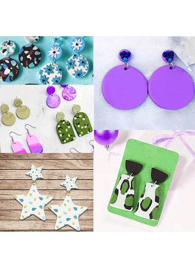 AIFUDA - 100 Pcs Polymer Clay Cutters Set, 49 Shapes Clay Earring Cutters with 51 Earrings Accessories for Polymer Clay Earrings Jewelry Making - Image 1