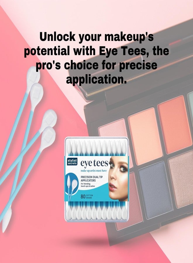 Fran Wilson EYE TEES COTTON TIPS 80 Count (12 PACK) - Precision Makeup Applicator, Double-sided Swabs with Pointed and Rounded Ends for Perfect Blending, Effective Cleaning and Precise Touch-ups - Image 5