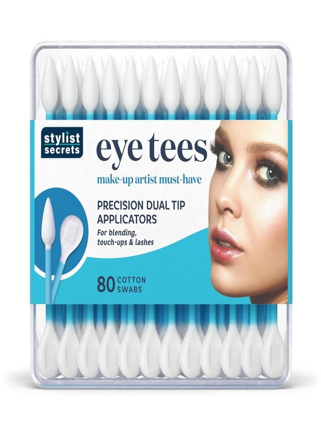 Fran Wilson EYE TEES COTTON TIPS 80 Count (12 PACK) - Precision Makeup Applicator, Double-sided Swabs with Pointed and Rounded Ends for Perfect Blending, Effective Cleaning and Precise Touch-ups - Image 1